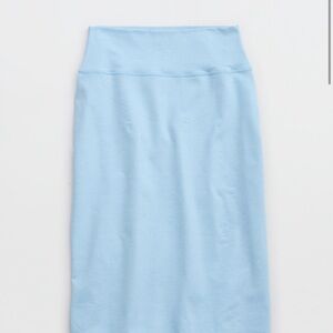 Aerie Sky Blue Pencil Skirt